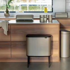 Discount Brabantia Bo Touch Bin 36 L, Metallic Gold BeigeNegro