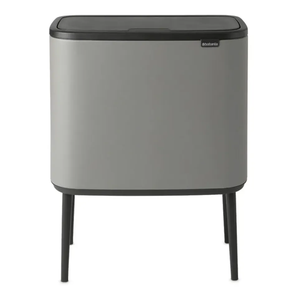 Clearance Brabantia Bo Touch Bin 36 L, Mineral concrete grey Gris