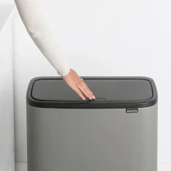 Clearance Brabantia Bo Touch Bin 36 L, Mineral concrete grey Gris