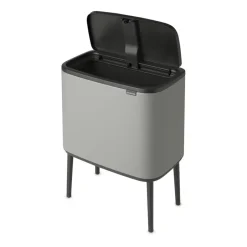 Clearance Brabantia Bo Touch Bin 36 L, Mineral concrete grey Gris