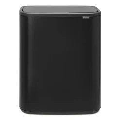 New Brabantia Bo touch bin 60 L, mate Negro