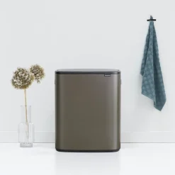 Clearance Brabantia Bo touch bin 60 L, Platinum Gris