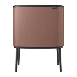 Sale Brabantia Bo Touch Bin 11+23 L, Satin Taupe Marrón