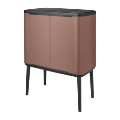 Sale Brabantia Bo Touch Bin 11+23 L, Satin Taupe Marrón
