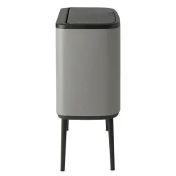 Hot Brabantia Bo Touch Bin 3 x 11 L, Mineral concrete grey Gris