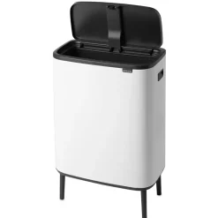 Hot Brabantia Bo touch bin high 60 L, Blanco