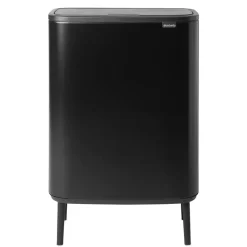 New Brabantia Bo touch bin high 60 L, mate Negro