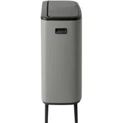 New Brabantia Bo touch bin high 2x30 L, Mineral concrete grey Gris