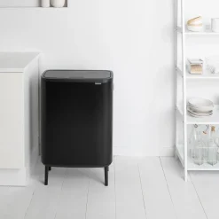 Best Brabantia Bo touch bin high 2x30 L, mate Negro