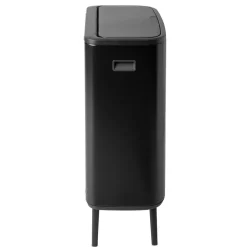 Best Brabantia Bo touch bin high 2x30 L, mate Negro