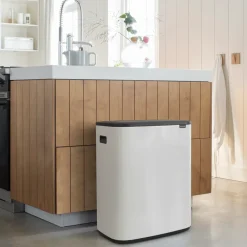 Discount Brabantia Bo touch bin 2x30 L, Blanco