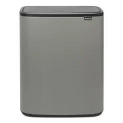 Brabantia Bo touch bin 2x30 L, Mineral concrete grey Gris