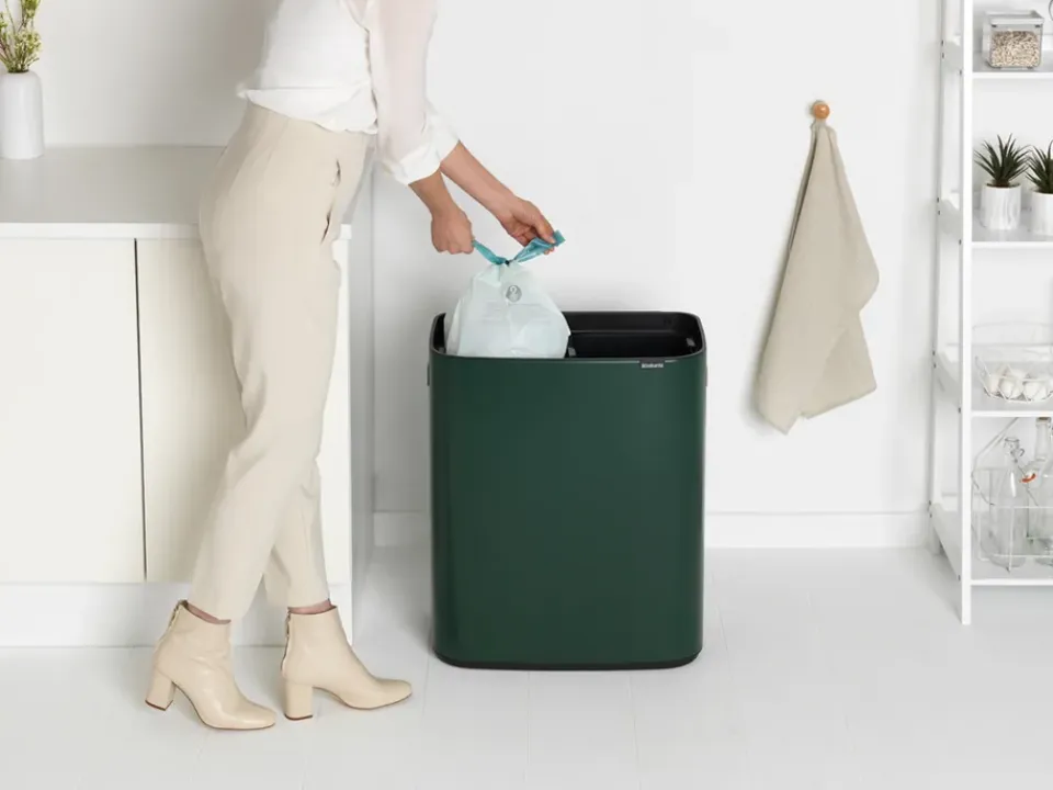 Brabantia Bo touch bin 2x30 L, Pine green Verde