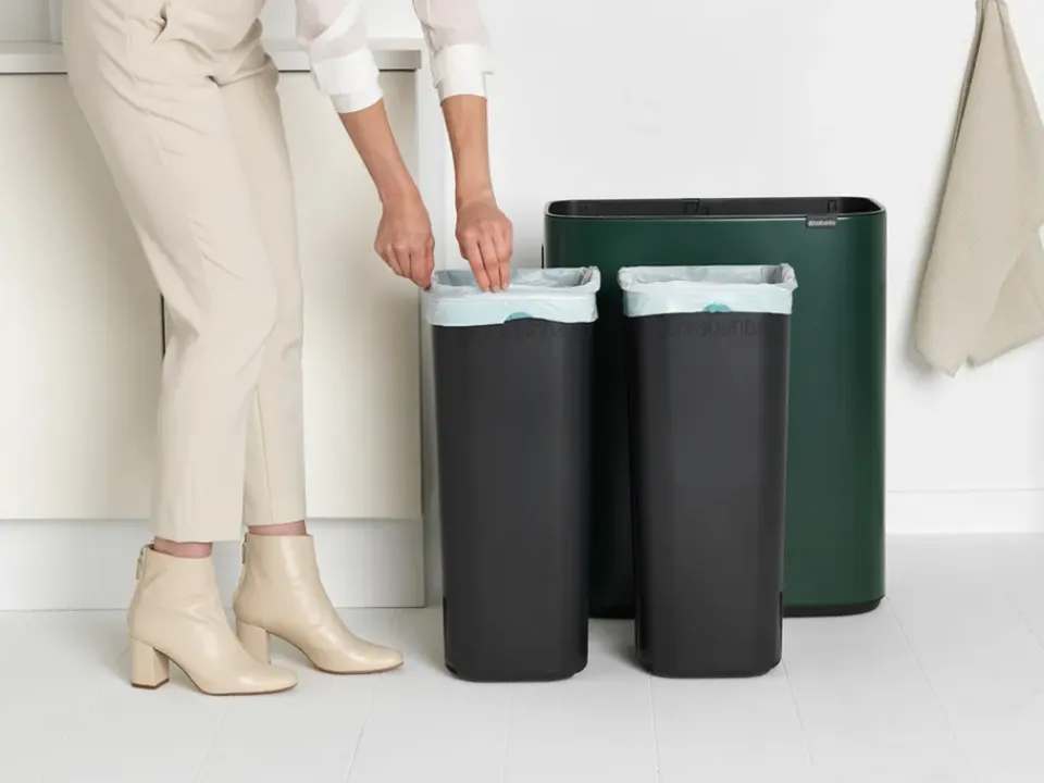 Brabantia Bo touch bin 2x30 L, Pine green Verde