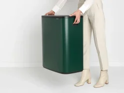 Brabantia Bo touch bin 2x30 L, Pine green Verde