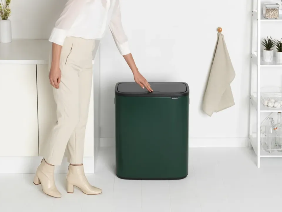 Brabantia Bo touch bin 2x30 L, Pine green Verde