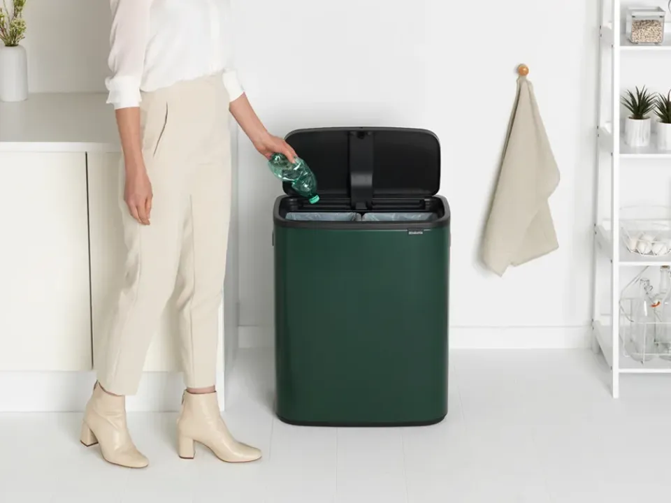 Brabantia Bo touch bin 2x30 L, Pine green Verde