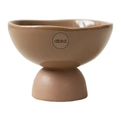 Discount DBKD Bol Base Dome S Ø12 cm, Turrón Marrón