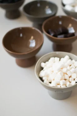 Discount DBKD Bol Base Dome S Ø12 cm, Turrón Marrón