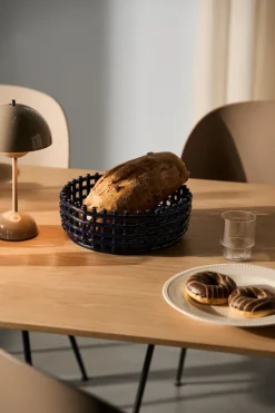 Outlet Ferm Living Bol Ceramic trenzado, Blue Azul