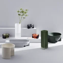 Hot Iittala Bol cerámica Kuru 7,5x37 cm, claro Gris