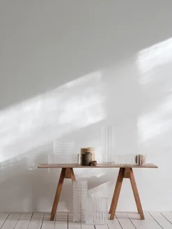 Discount Orrefors Bol Cut in number Ø27,5 cm, patrón de cuadros Transparente