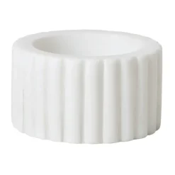 Best Broste Copenhagen Bol Platon Ø7 cm, White marble Blanco