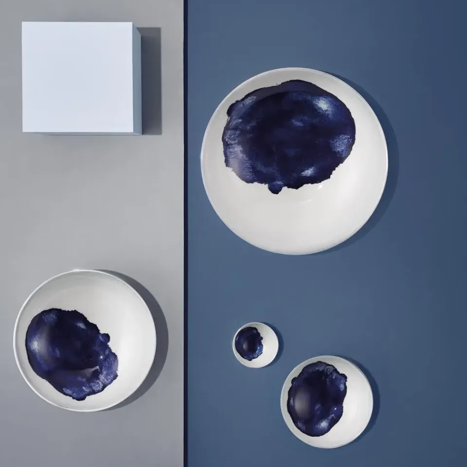 Clearance Stelton Bol Stockholm Aquatic, Ø 40 cm AzulBlanco