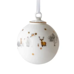 Sale Wik & Walsøe Bola de navidad Julemorgen grande, Story Blanco