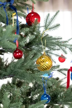 Best Byon Bola de Navidad Opacity M Ø8 cm, 2-pack, Amarillo