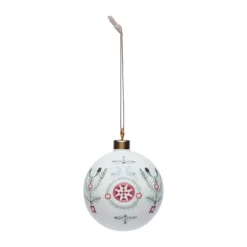 Sale Rörstrand Bola de navidad Swedish Grace Winter Ø8 cm, Blancon Multi