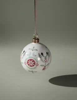 Sale Rörstrand Bola de navidad Swedish Grace Winter Ø8 cm, Blancon Multi