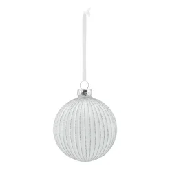 Online Scandi Living Bolas de Navidad Holiday 6 unidades, Blanco