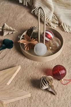 Online Scandi Living Bolas de Navidad Holiday 6 unidades, Blanco