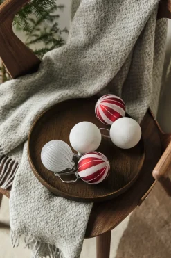 Online Scandi Living Bolas de Navidad Holiday 6 unidades, Blanco
