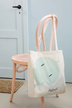 Best Hoptimist Bolsa de tela shopper, Blue Azul