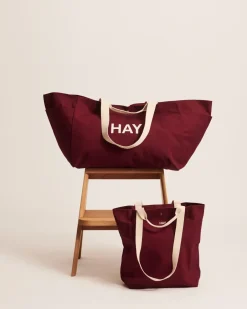 Clearance HAY Bolsa Everyday Tote Bag, Burgundy Rojo
