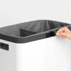 Clearance Brabantia Bolsa interior para cesto de la ropa Bo high 2x45 L, Gris