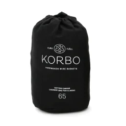 Best KORBO Bolsa ropa sucia , 65 L Negro