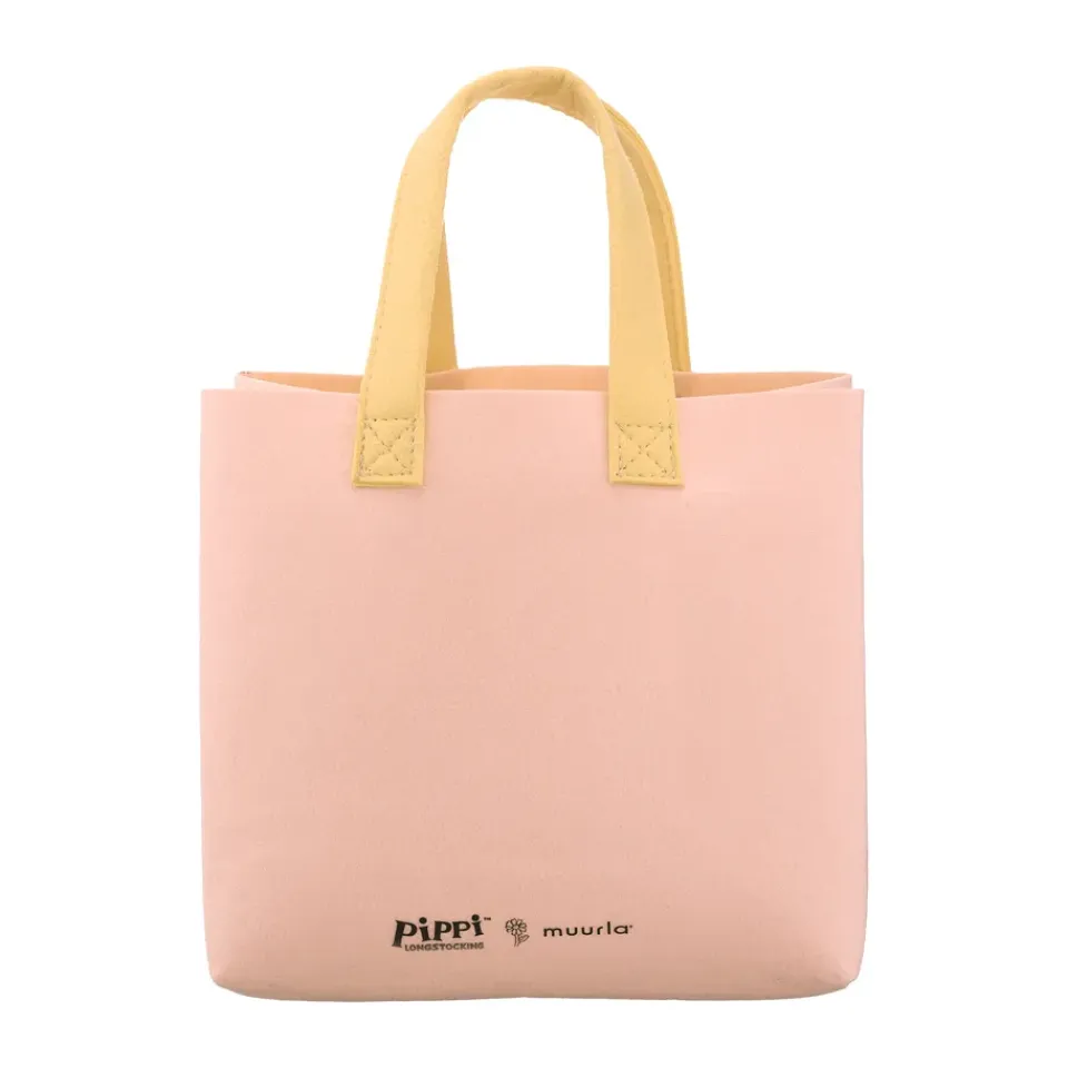 Hot Muurla Bolsa Tote Pippi 25x25 cm, Pippi y el caballo Rosa