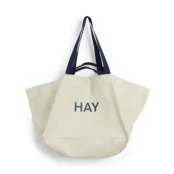 New HAY Bolsa Weekend Bag Organic L, Grey Gris