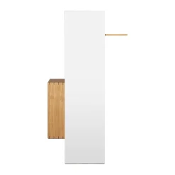 Clearance Ferm Living Bon hallway cabinet perchero con espejo, Oiled Oak Marrón