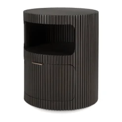 Sale Ethnicraft Boomerang cajonera, Dark brown mahogny, Ø45 cm Marrón
