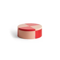 Sale HAY Bote Tin Container, Round red-soft pink RojoRosa