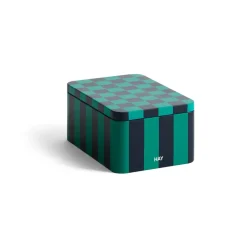 Clearance HAY Bote Tin Container small, Green-dark blue VerdeAzul
