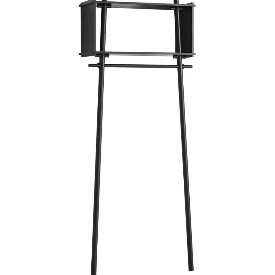 Sale Woud Burro para ropa Töjbox, Pequeño, roble lacado oscuro Negro