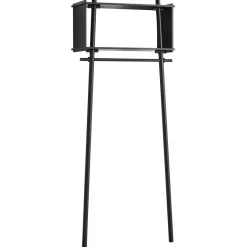 Sale Woud Burro para ropa Töjbox, Pequeño, roble lacado oscuro Negro
