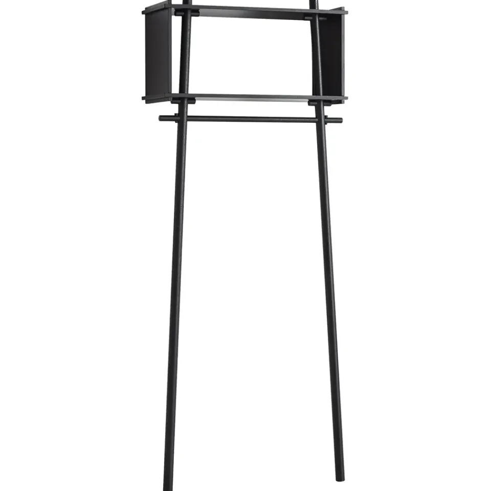 Sale Woud Burro para ropa Töjbox, Pequeño, roble lacado oscuro Negro
