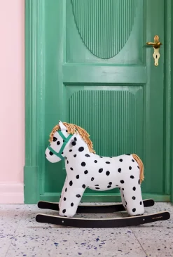 Sale Kid's Concept Caballo balancín Pippi, Blanco-negro BlancoNegro