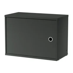 Hot String Cabinet con puerta batiente , oscuro Gris